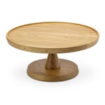 Flexible cake stand oak wood