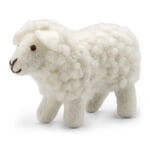 Vilt schaap staand wit
