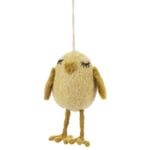 Vedhæng af filtkylling Gul