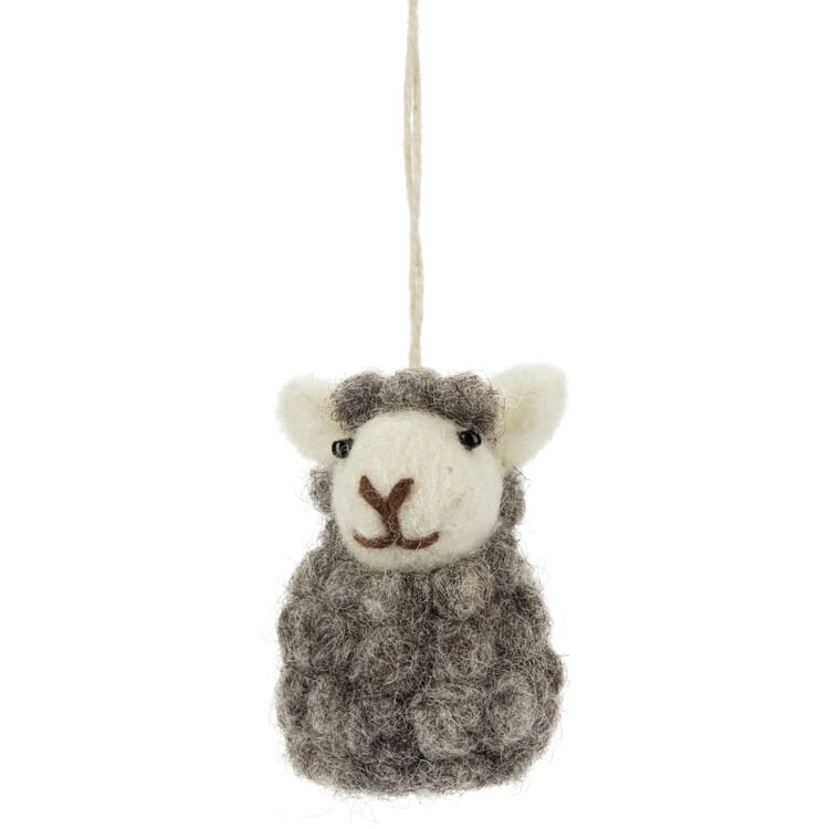 Pendentif mouton en feutrine