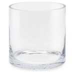 Jarrón cilíndrico de cristal Mediano