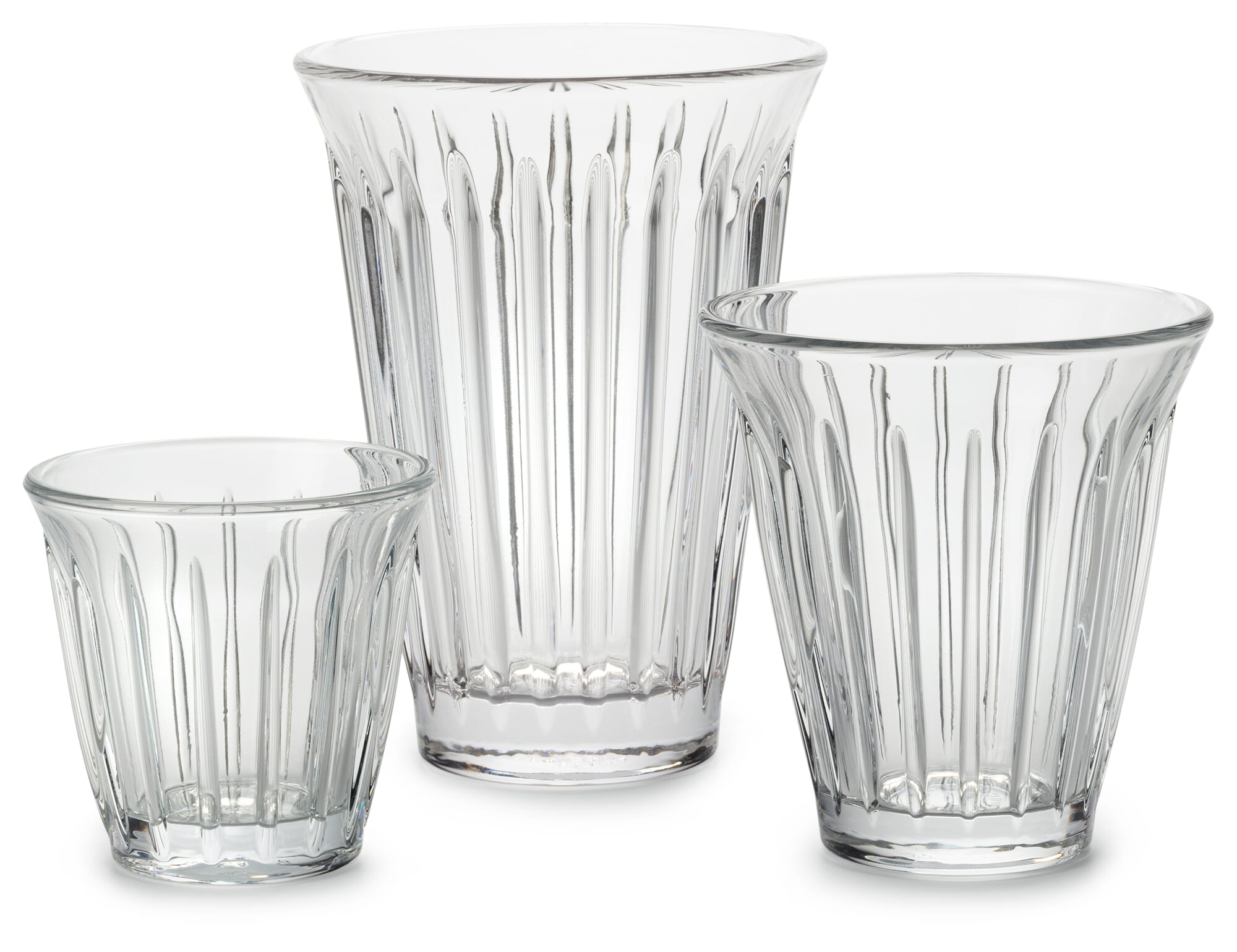 Kaffeeglas gerippt, Latte macchiato
