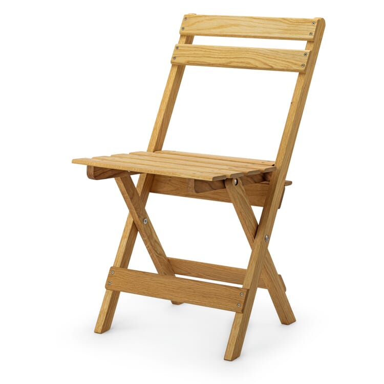Chaise pliante en chêne