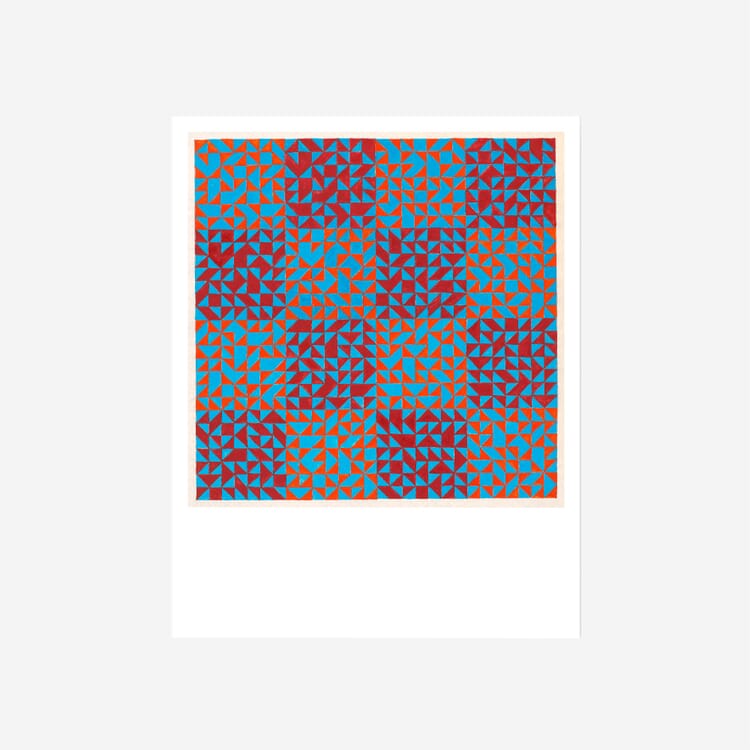 Druck Anni Albers, Color Study (Blue and Reds)