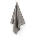 Tea towel cotton plaid Light gray