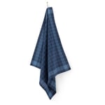 Torchon en coton bleu foncé Bleu foncé-bleu