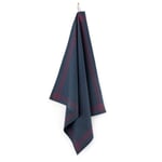 Tea towel cotton dark blue Dark blue red