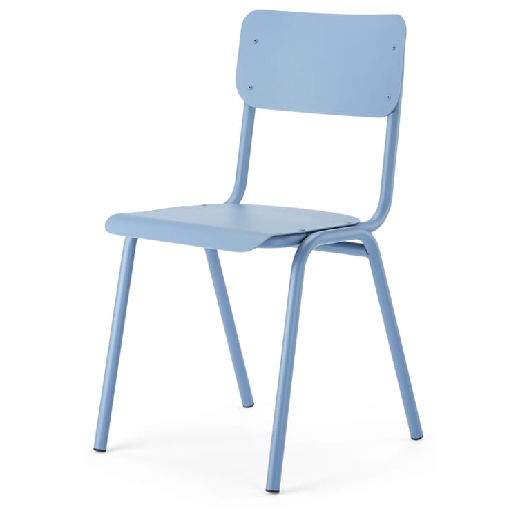 Stuhl Alu 2, Taubenblau RAL 5014