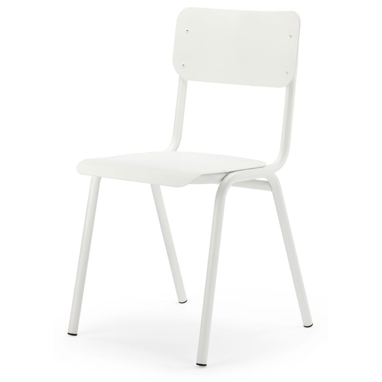 Sedia Alu 2, Bianco puro RAL 9010