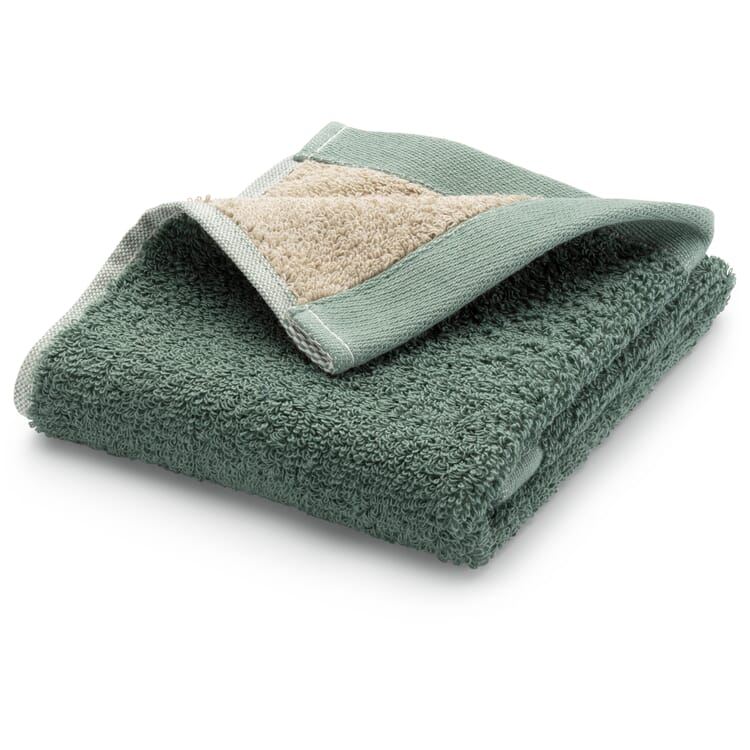 Two-tone terry towel, Green sand