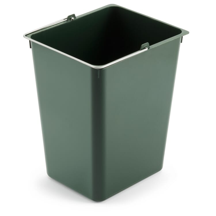 Papelera de repuesto verde para armario plegable acero