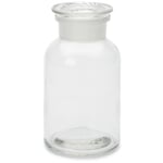 Bouteille de stockage avec bouchon en verre Volume 1000 ml Incolore