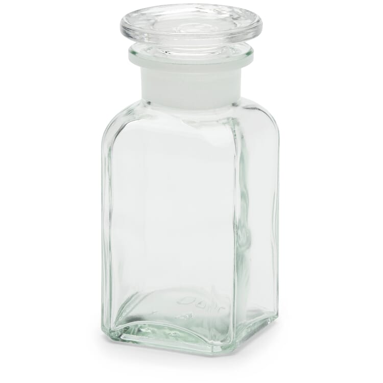 Botella cuadrada de cristal