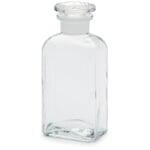 Firkantet flaskeglas Volumen 250 ml Farveløs