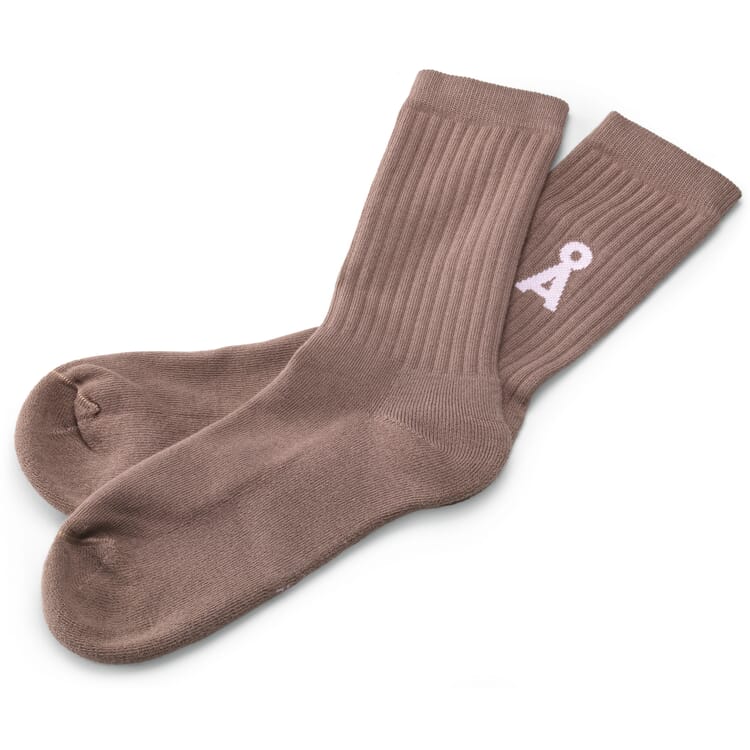 Damensocken lang, Altrosa