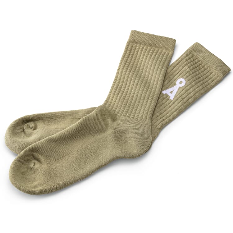 Chaussettes longues pour femmes, Vert sauge