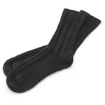 Chaussettes pour femmes à côtes Noir