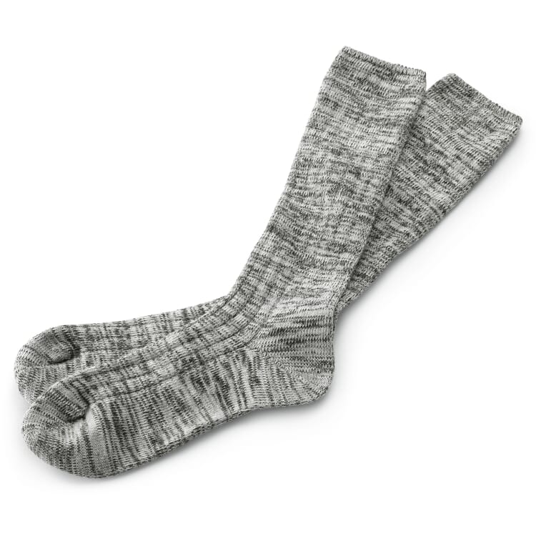 Unisex-Baumwollsocke, Graumelange