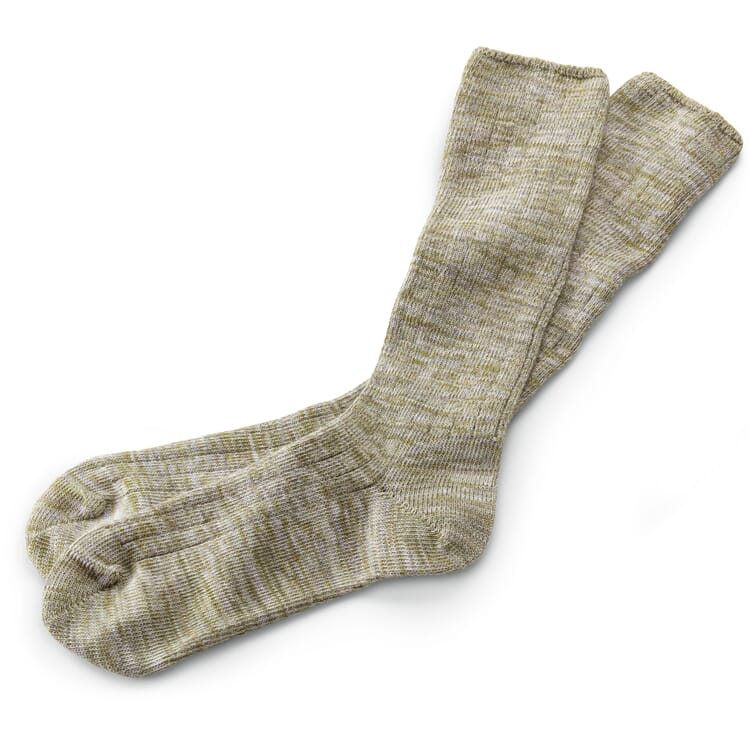 Unisex Cotton Socks", Beige Melange"