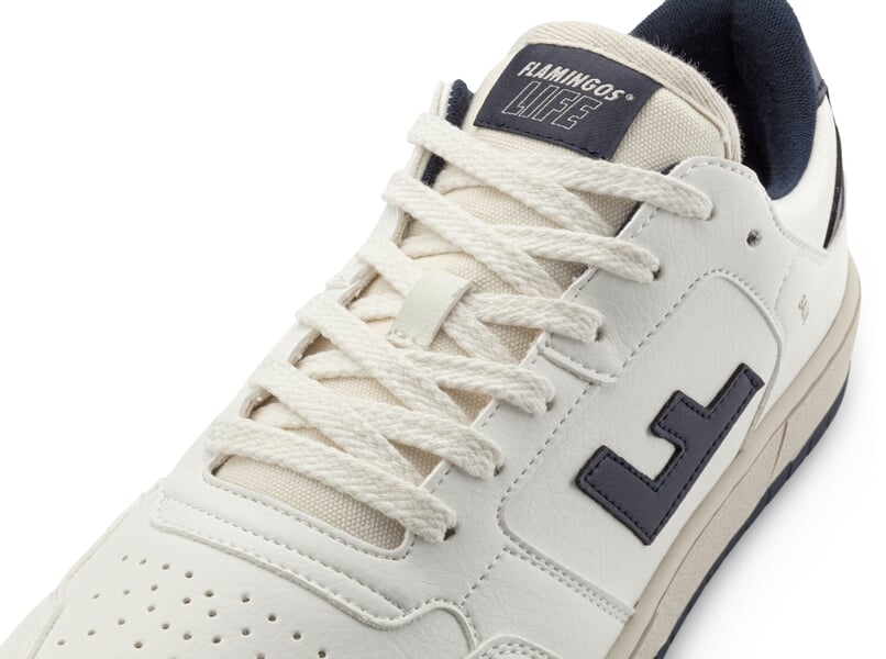 Herren-Sneaker Saline Weiß-Blau, Detailsicht