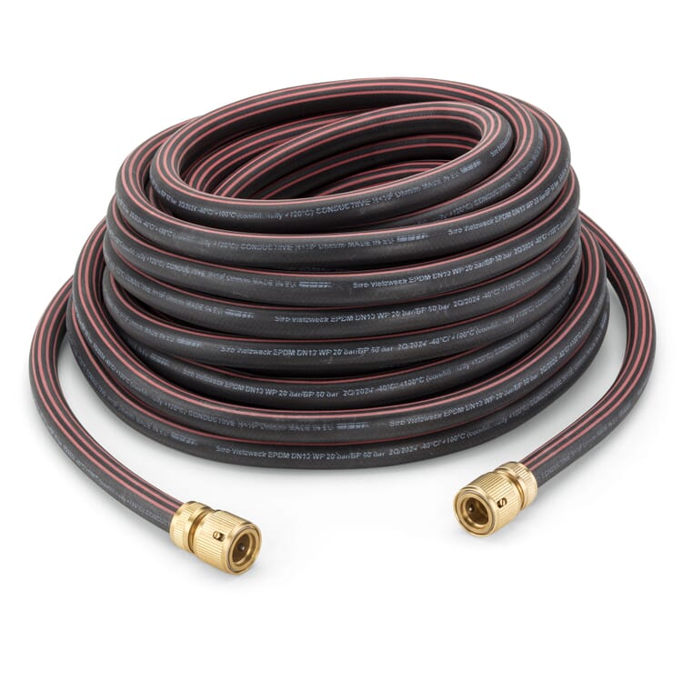 Tuyau d'arrosage en caoutchouc avec raccords