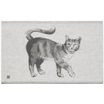 Viskestykke Teemu Järvi med dyremotiv Kat