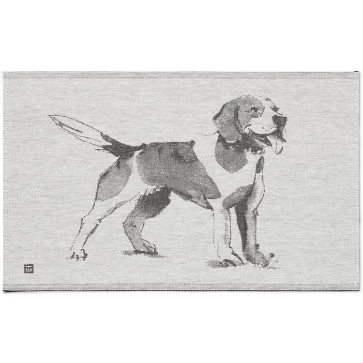 Torchon Teemu Järvi motif animalier, Chien