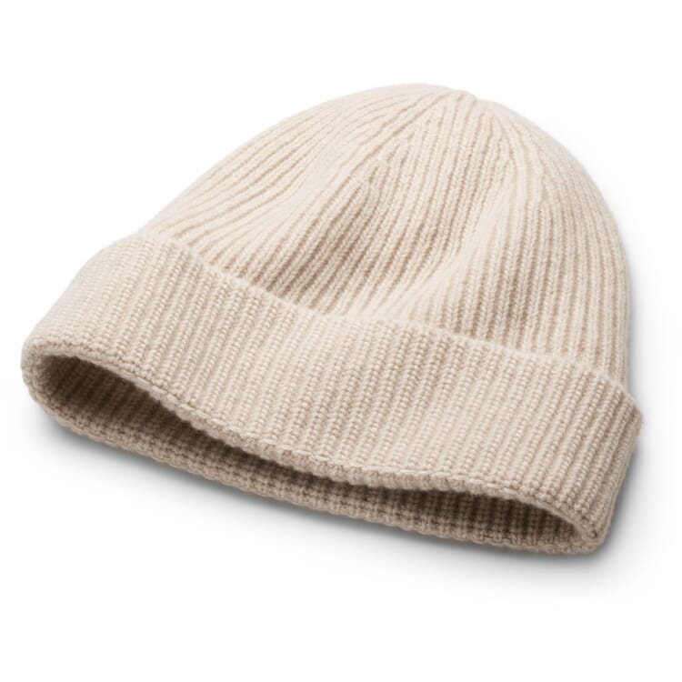 Unisex knitted hat, Cream