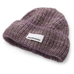 Unisex knitted hat, mottled, mauve