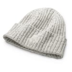 Unisex-Strickmütze meliert, Hellgrau