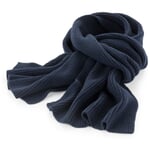 Bufanda de punto unisex Azul marino