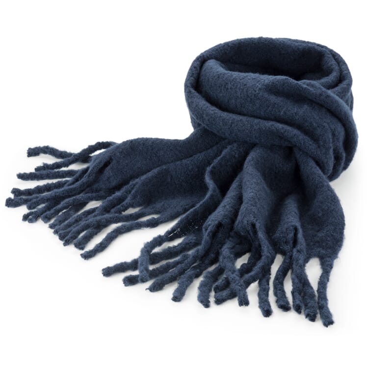 Unisex scarf, dark blue