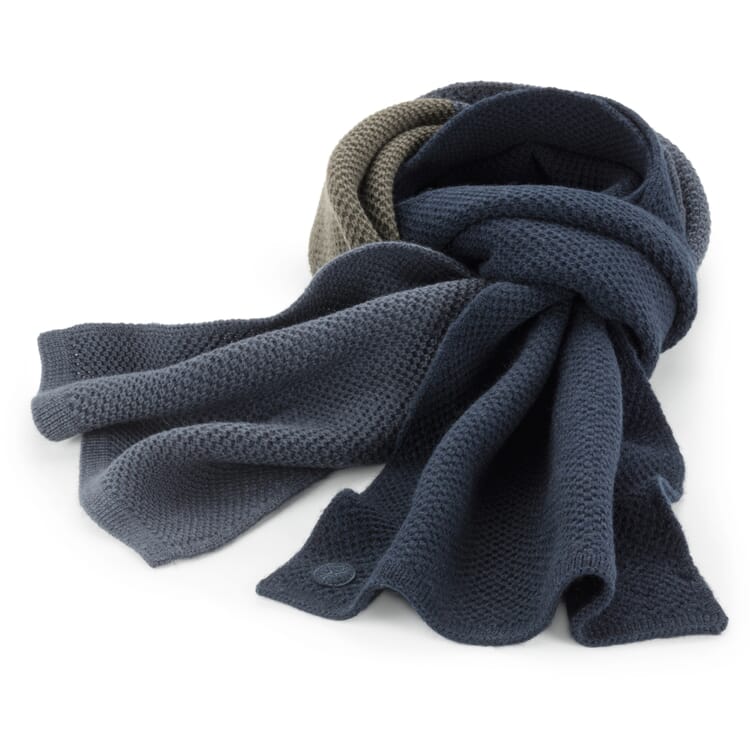 Unisex knitted scarf, Dark natural tones