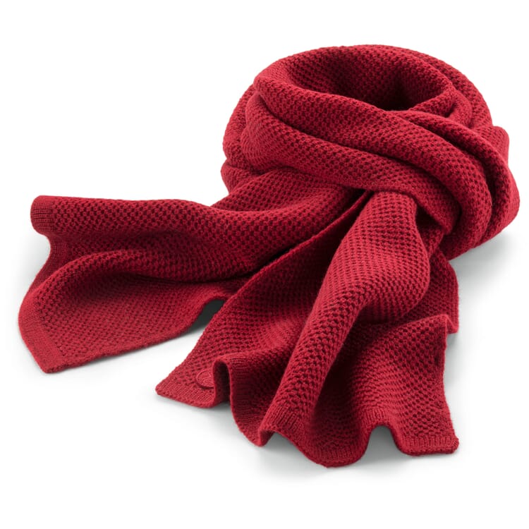 Écharpe tricotée pour femme, Rouge vin