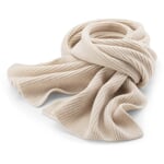 Bufanda de punto unisex Crema