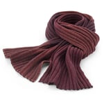 Strikket halstørklæde til mænd Nuancer af rød