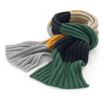 Strikket halstørklæde til mænd, flerfarvet