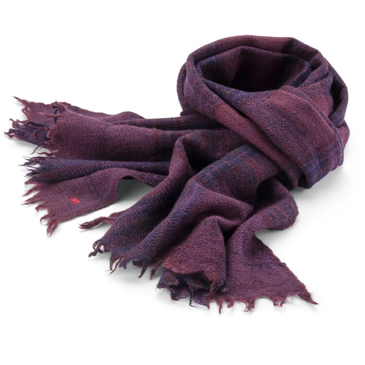 Unisex wool scarf N° 803, Wine red