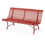 Fermob garden bench Louisiane Chili