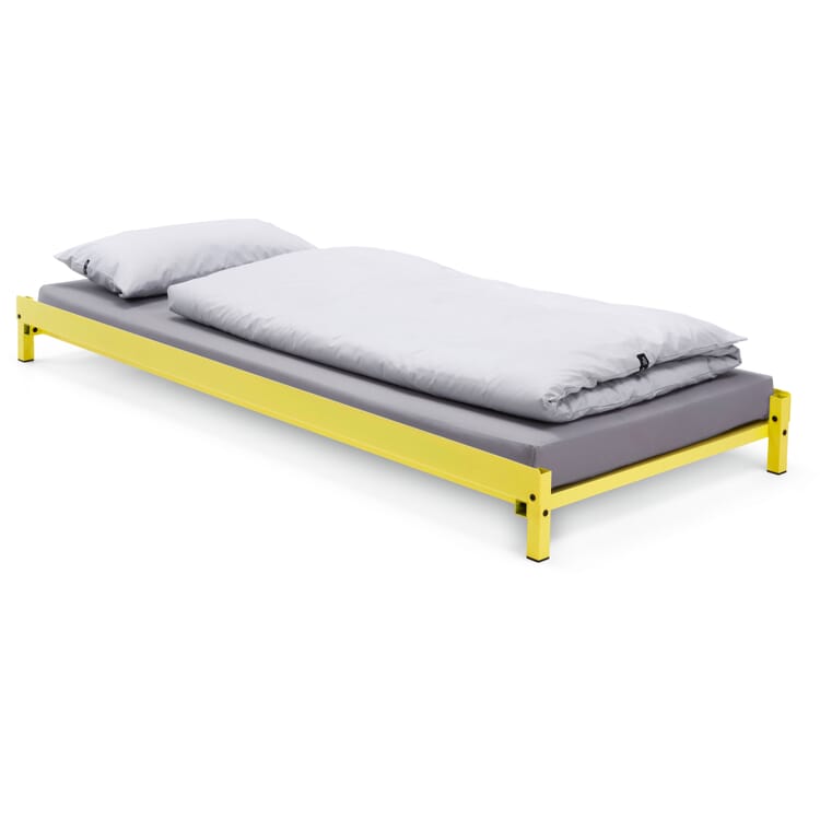 Erik bed, 90 x 200 cm, RAL 1016 Sulfur yellow
