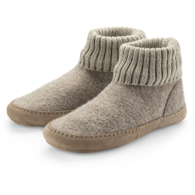 Chaussons unisexes, Mélange beige