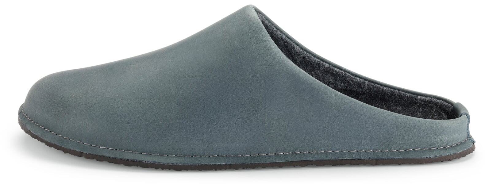 Unisex leather slipper Blue-gray