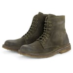 Bottes à lacets pour hommes Marron olive