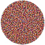 Tapis de boules de feutre Coloré Ø 120 cm