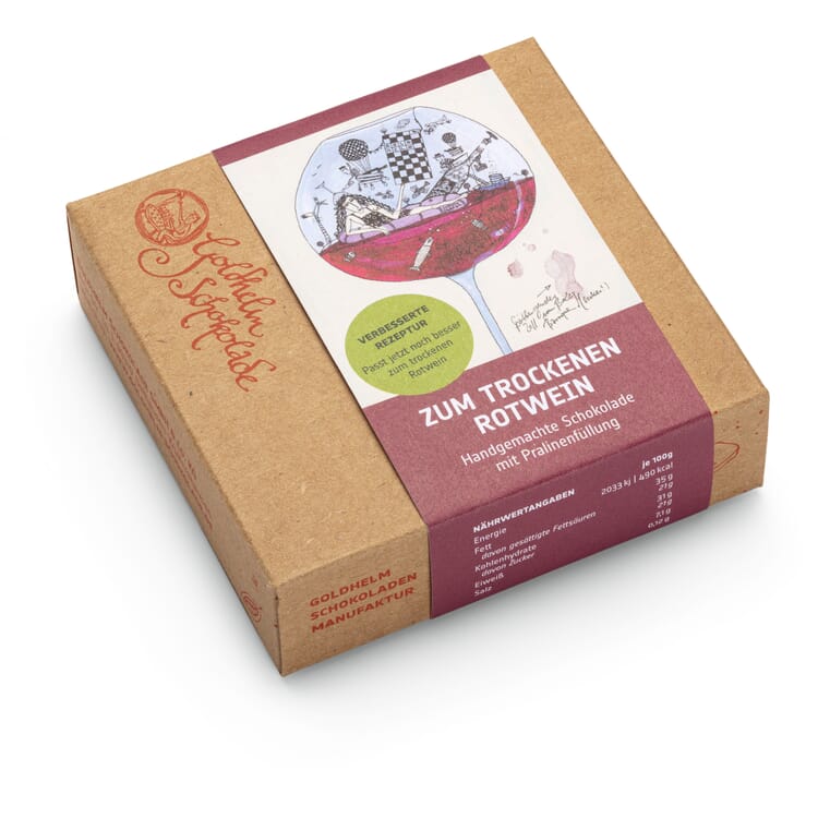 Ganache-Schokolade „zum trockenen Rotwein“