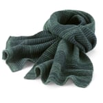 Unisex-Strickschal meliert Oliv