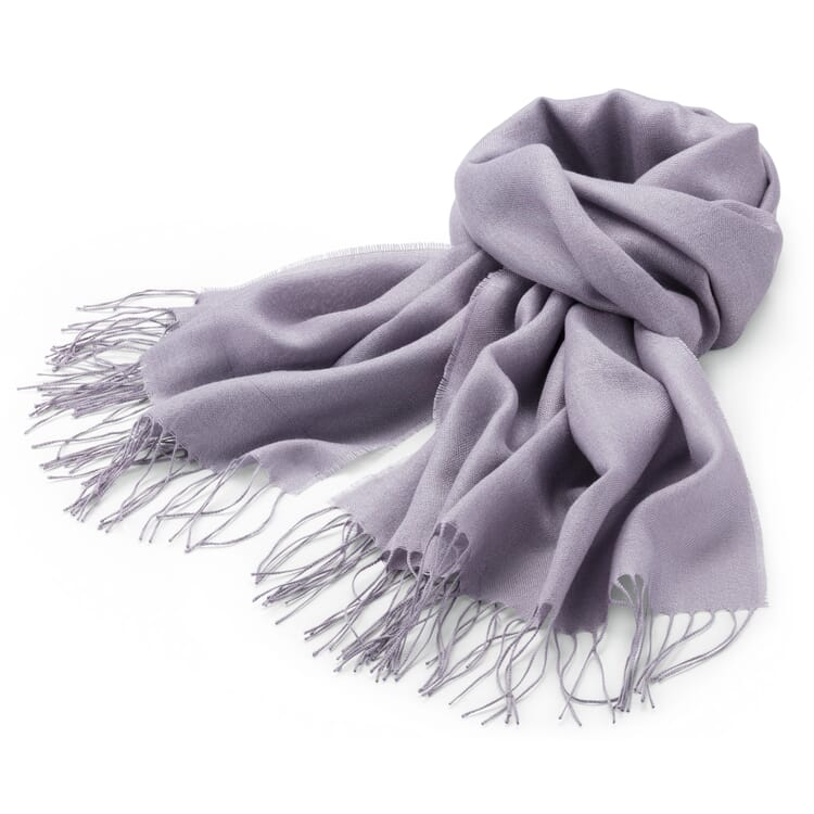 Unisex alpaca silk scarf, lilac