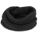 Unisex-Loopschal Wolle, Schwarz