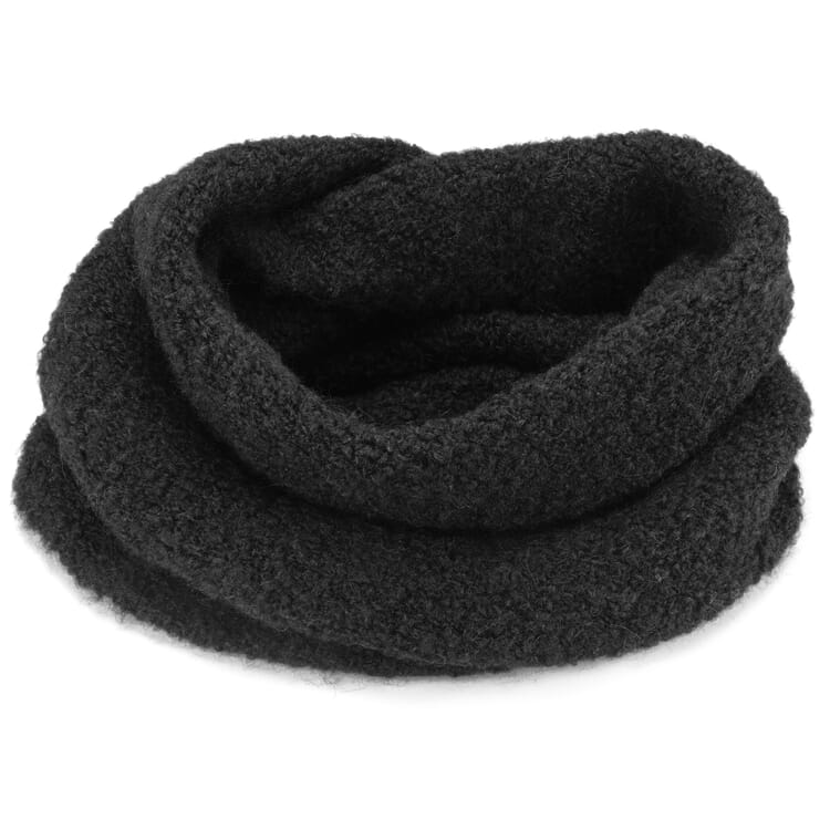 Unisex-Loopschal Wolle, Schwarz