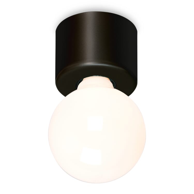 Wand- en plafondlamp stoof, Diepzwart RAL 9005